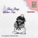 Nellies Choice Clear Stamps - Winter Time Snowman #1
