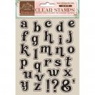 Stamperia 14x18cm Clear Stamps - Create Happiness Alphabet