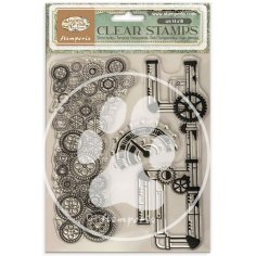 Stamperia Clear Stamps - Gardens of Time Tubes and Clocks