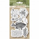Stamperia Cling Mounted Natural Rubber Stamps - Fish