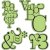 Inkadinkado Stamping Gear Cling Stamps - Typographic