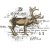 Sizzix Clear Stamp by 49 and Market with Framelits Die - Reindeer Mix Cluster (1+1 pieces)