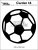 Crealies Cardzz no 14 - Soccer Ball (2 dies)
