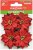 Little Birdie Paper Flower Christmas Poinsettia - Red (4 pack)