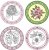 JustRite Stampers Original Stamp Set - Plant A Little Love (8 pieces)