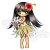 Make It Crafty - Hula Girl Unmounted Rubber Stamp