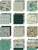 Tim Holtz Idea-ology 12”x12” Palette Collection - Teal (12 sheets)