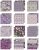 Tim Holtz Idea-ology 12”x12” Palette Collection - Purple (12 sheets)