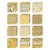 Tim Holtz Idea-ology 8”x8” Palette Collection - Yellow (12 sheets)