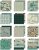 Tim Holtz Idea-ology 8”x8” Palette Collection - Teal (12 sheets)
