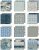 Tim Holtz Idea-ology 8”x8” Palette Collection - Blue (12 sheets)