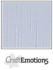 CraftEmotions Linen Cardstock - Diamond White (100 sheets)
