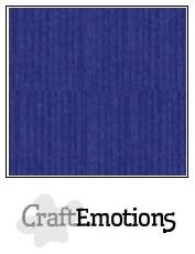 CraftEmotions Linen Cardstock - Sapphire Blue (10 sheets)