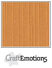 CraftEmotions Linen Cardboard - Toffee (10 sheets)