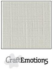 CraftEmotions Linen Cardstock - Pastel Cream (10 sheets)