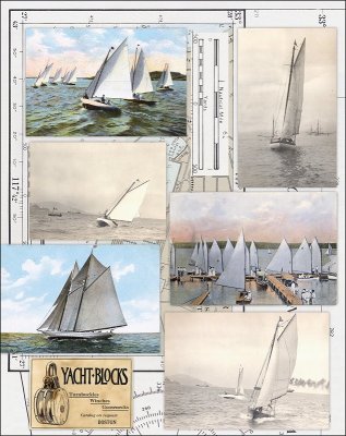Penny Black Stickeroos Sticker Sheet - Vintage Sailing
