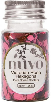 Nuvo Confetti - Victorian Rose Hexagons (35ml)
