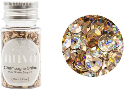 Nuvo Pure Sheen Sequins - Champagne Shine (35ml)