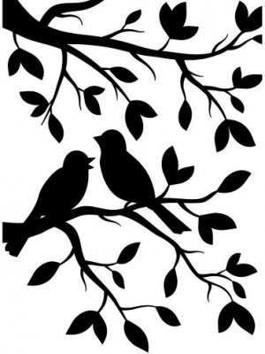 Darice Embossing Folder - Birds Branch