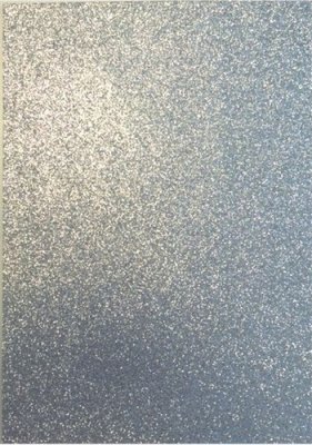 EVA Foam Sheet (mossgummi) - Silver Glitter