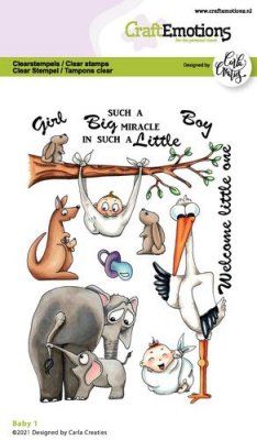 CraftEmotions A6 Clearstamp Set - Baby #1