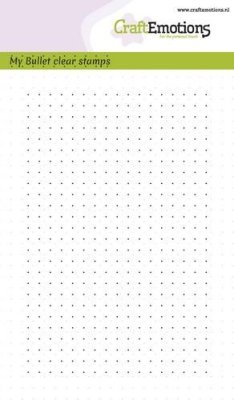 CraftEmotions A6 Clearstamp Set - Bullet Journal Bullet Dots
