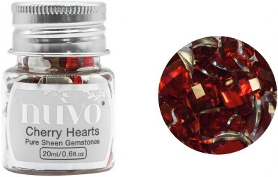 Nuvo Pure Sheen Gemstones - Cherry Hearts (20ml)
