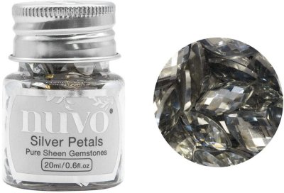Nuvo Pure Sheen Gemstones - Silver Petals (20ml)