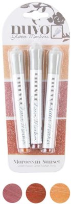 Nuvo Glitter Markers - Moroccan Sunset