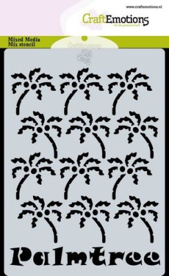 CraftEmotions A6 Mask Stencil - Palm Tree