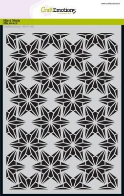 CraftEmotions A5 Mask Stencil - Wire Shape Stars