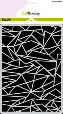 CraftEmotions A5 Mask Stencil - Ice Floes