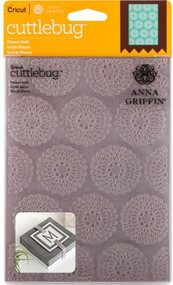 Cuttlebug 5"x7" Embossing Folder - Flower Grid by Anna Griffin