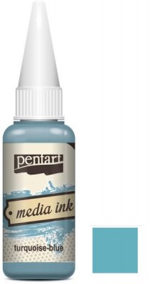 Pentart Alcohol Media Ink - Turquoise-Blue (20 ml)