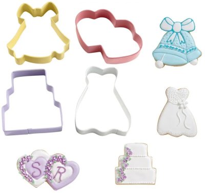 Wilton Cookie Cutter Set - Wedding (4 pack)