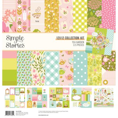 Simple Stories Collection Kit - Tea Garden (115 pieces)