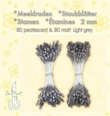 Lecrea Stamen Pack - Light Grey (160 pack)