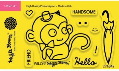 Waffle Flower Crafts Clear Stamps - Willy