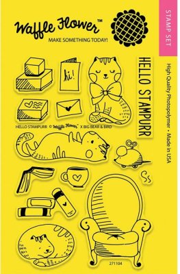 Waffle Flower Crafts Clear Stamps - Hello Stampurr