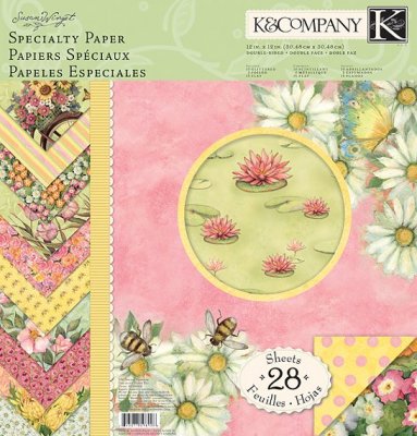 K & Company - Susan Winget Spring Blossom 12"x12" Specialty Paper Pad (28 sheets)