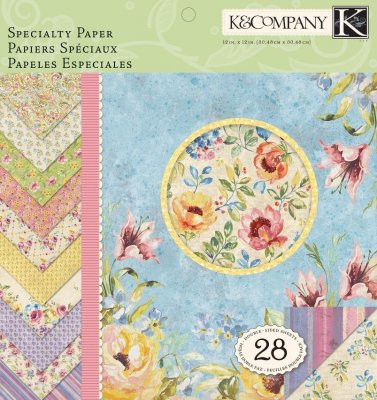K & Company - Watercolor Bouquet 12" x 12" double-sided Specialty Pad (36 sheets)