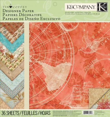 K&Company Travel 12"x12" Designer Paper Pad (36 sheets)