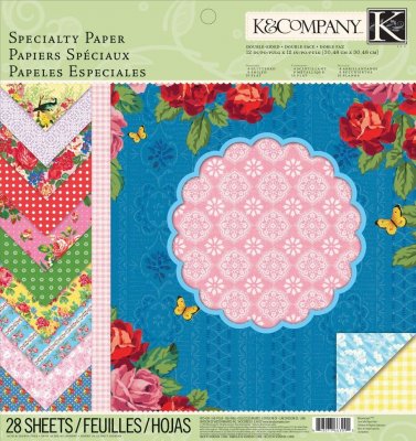K&Company Bloomscape 12"x12" Specialty Paper Pad (28 sheets)