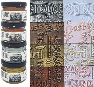 CraftEmotions Wax Paste Metallic #1 (4 x 20 ml)