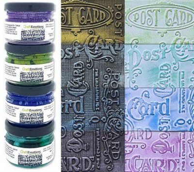 CraftEmotions Wax Paste Colored Metallic #1 (4 x 20 ml)