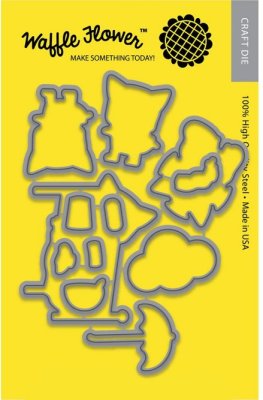 Waffle Flower Dies - Get Well Soon