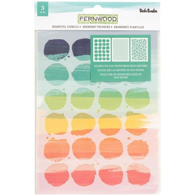 Vicki Boutin Fernwood Stencils - Bountiful (3 pack)