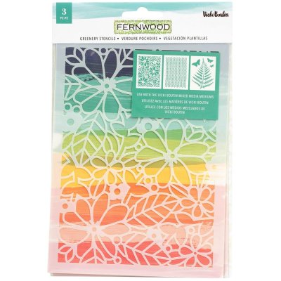 Vicki Boutin Fernwood Stencils - Greenery (3 pack)