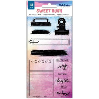 Vicki Boutin Sweet Rush Clear Stamps - The Details (12 pack)