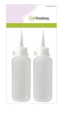 CraftEmotions Bottle with Spout Cap - Transparent (2 pack)